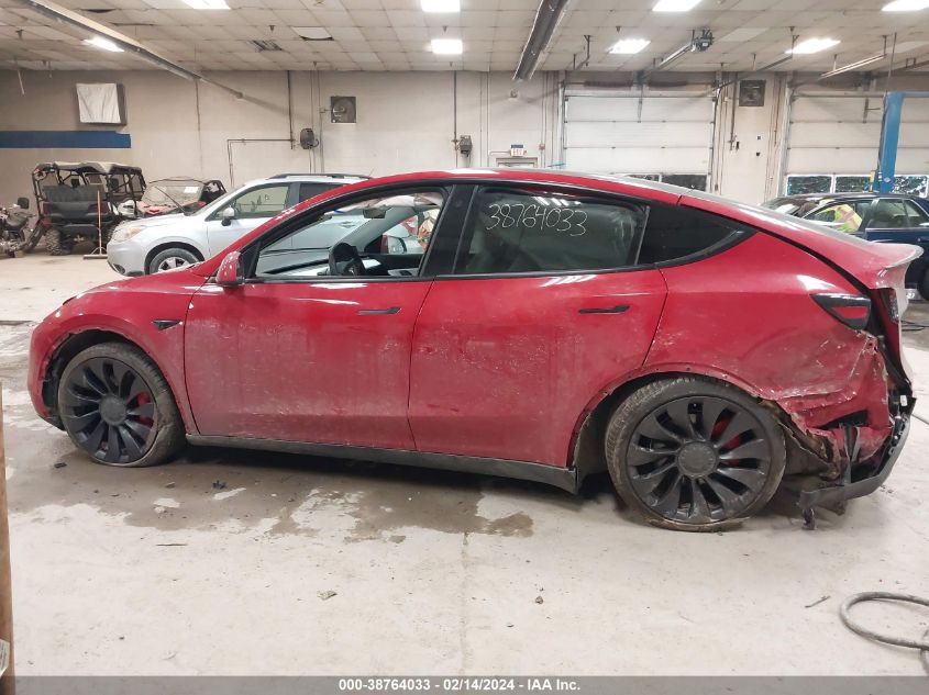 2021 Tesla Model Y Performance Dual Motor All-Wheel Drive VIN: 5YJYGDEF3MF271273 Lot: 38764033