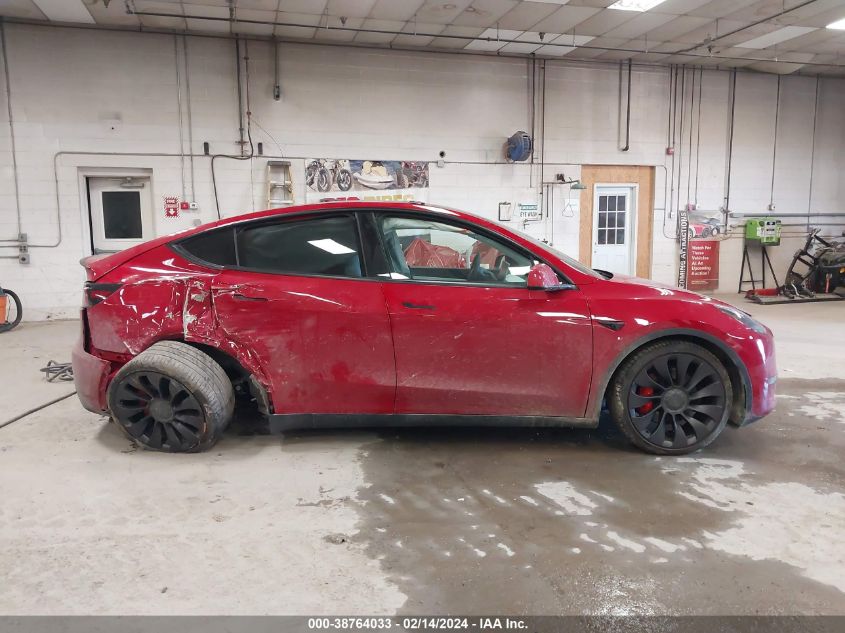 2021 Tesla Model Y Performance Dual Motor All-Wheel Drive VIN: 5YJYGDEF3MF271273 Lot: 38764033