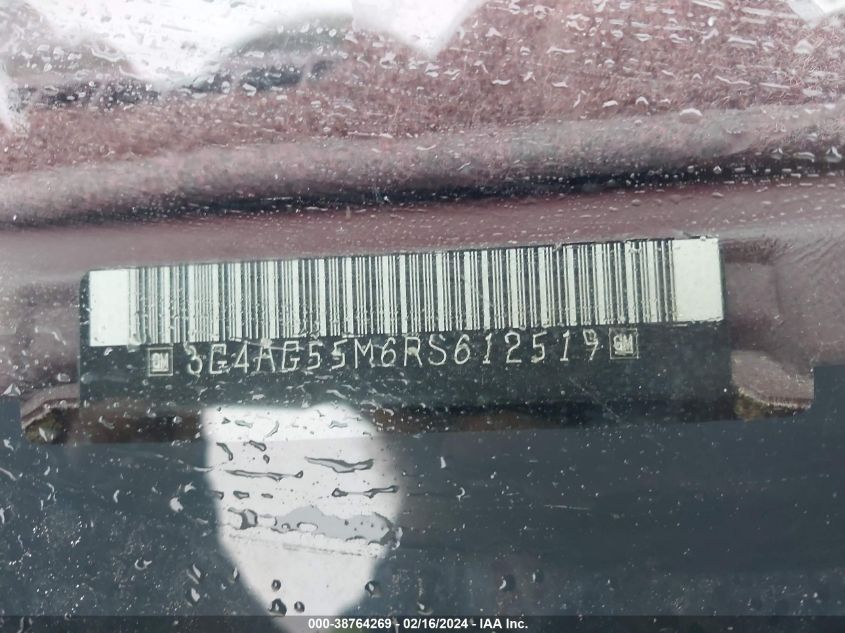 1994 Buick Century Special VIN: 3G4AG55M6RS612519 Lot: 38764269