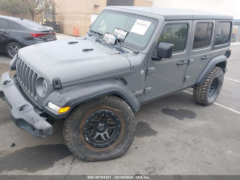 2020 JEEP WRANGLER UNLIMITED SPORT - 1C4HJXDG3LW284421