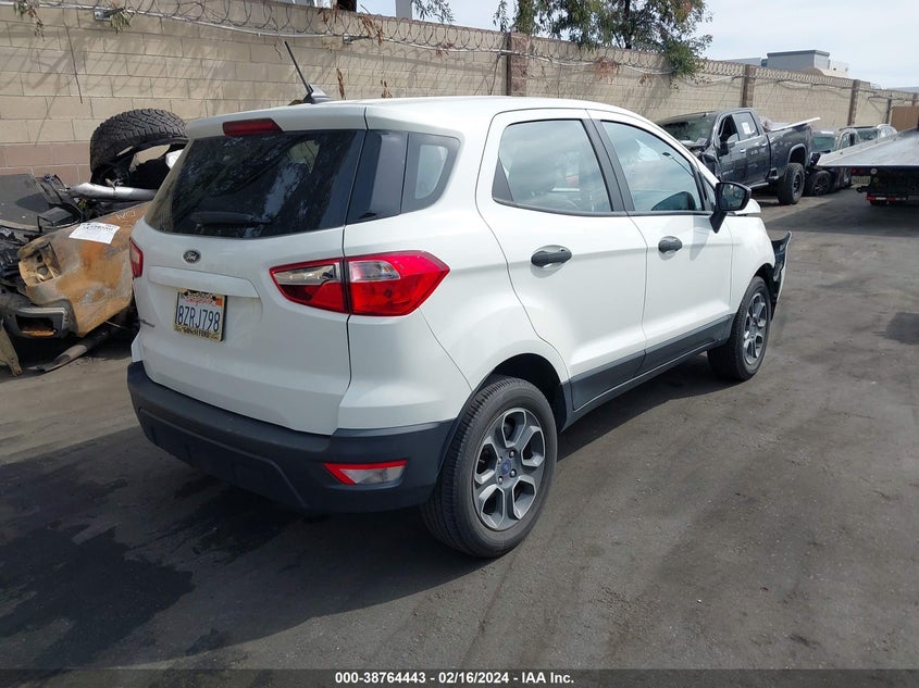 2021 FORD ECOSPORT S - MAJ3S2FE8MC440547
