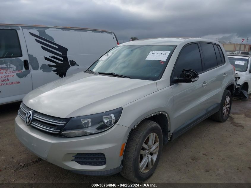 2013 VOLKSWAGEN TIGUAN S - WVGBV3AX4DW064385