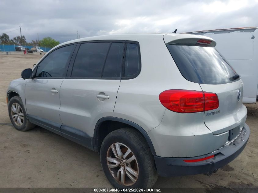 2013 VOLKSWAGEN TIGUAN S - WVGBV3AX4DW064385