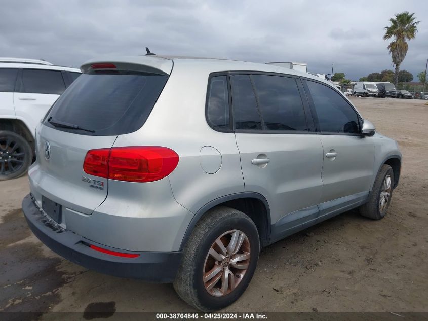 2013 VOLKSWAGEN TIGUAN S - WVGBV3AX4DW064385