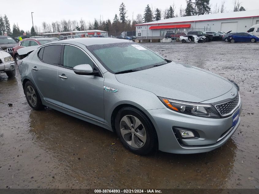 2014 Kia Optima Hybrid Lx VIN: KNAGM4AD3E5070501 Lot: 38764893