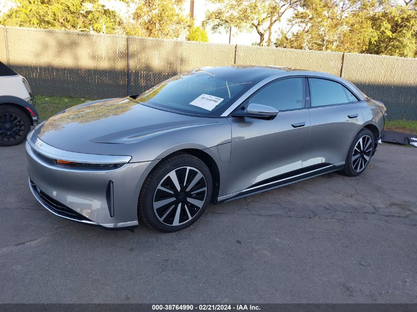 2023 Lucid Air Grand Touring VIN: 50EA1GBA2PA002669 Lot: 38764990