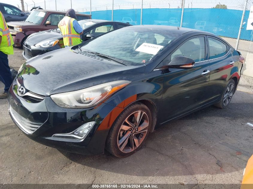 2014 Hyundai Elantra Limited VIN: KMHDH4AE2EU057002 Lot: 38765165