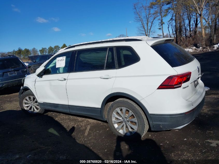 2018 VOLKSWAGEN TIGUAN S - 3VV0B7AX3JM079940