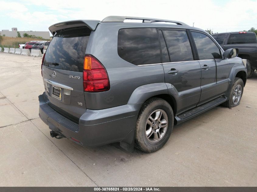 2005 Lexus Gx 470 VIN: JTJBT20X750075565 Lot: 38765821