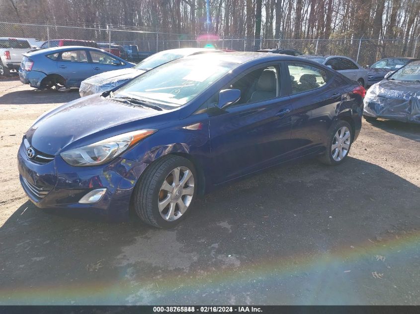 2012 Hyundai Elantra Limited VIN: 5NPDH4AE8CH094163 Lot: 38765848