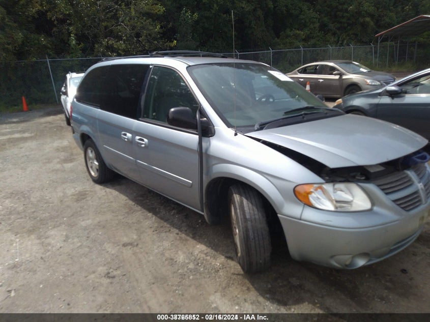 2006 Dodge Grand Caravan Sxt blue van gasoline 2D8GP44L16R872094 photo #1