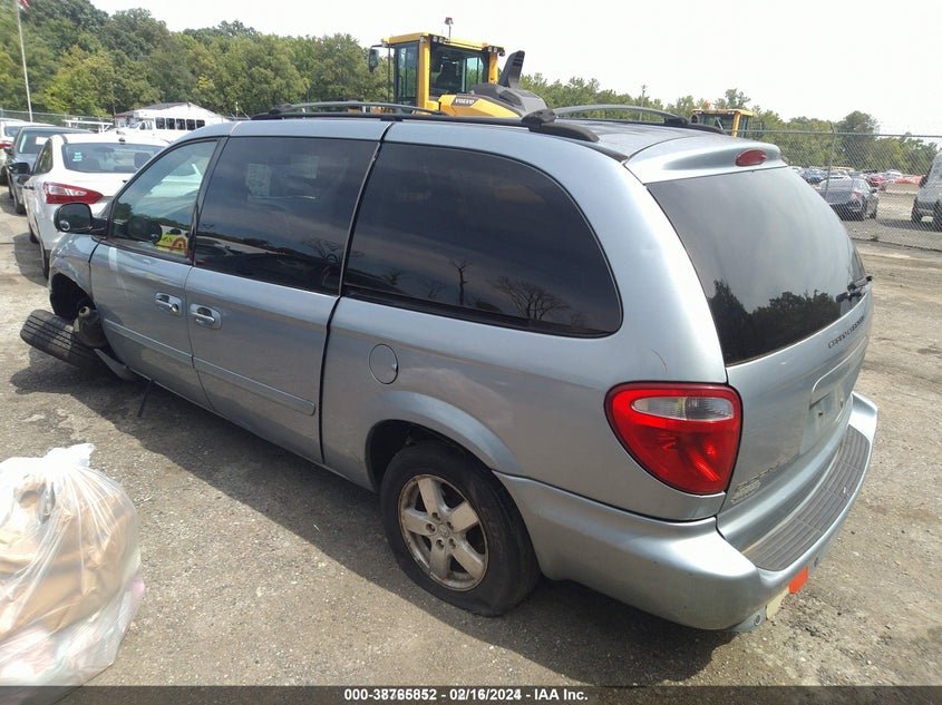 2006 Dodge Grand Caravan Sxt blue van gasoline 2D8GP44L16R872094 photo #4