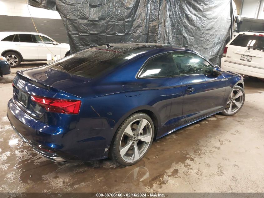 2021 Audi A5 Premium Plus 45 Tfsi Quattro S Tronic VIN: WAUTAAF54MA025824 Lot: 38766166