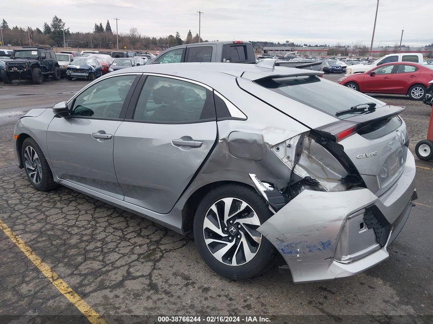 2017 HONDA CIVIC VIN: SHHFK7H24HU413201