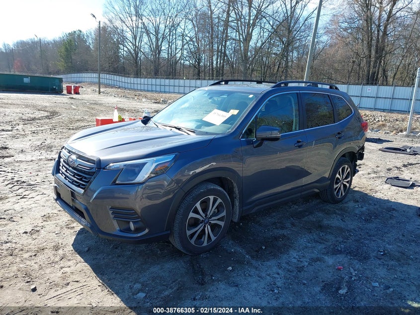 VIN JF2SKANC0NH492115 2022 SUBARU FORESTER LIMITED
