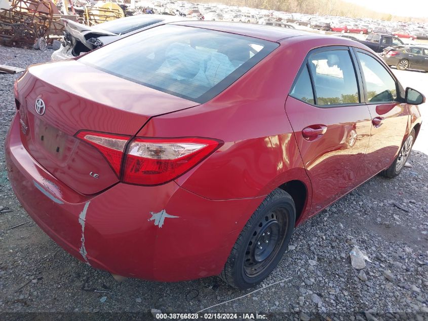 2019 Toyota Corolla Le VIN: 2T1BURHE5KC216629 Lot: 38766528