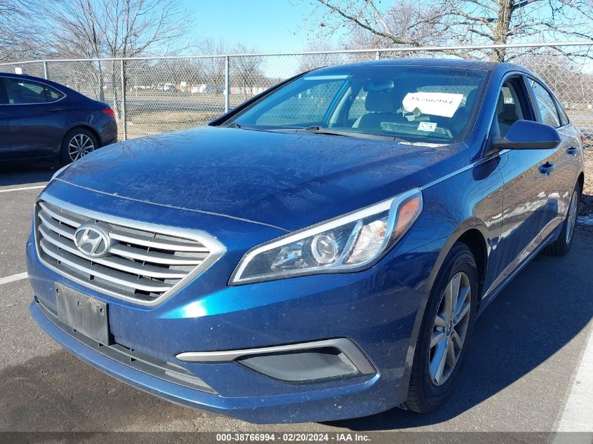 2017 Hyundai Sonata Se VIN: 5NPE24AF1HH551272 Lot: 38766994