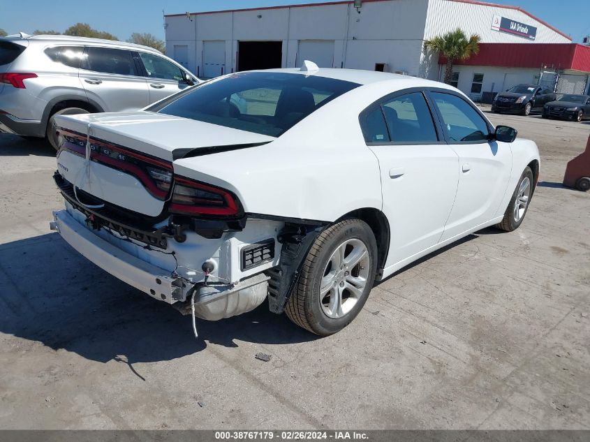 2023 Dodge Charger Sxt VIN: 2C3CDXBG2PH529299 Lot: 38767179