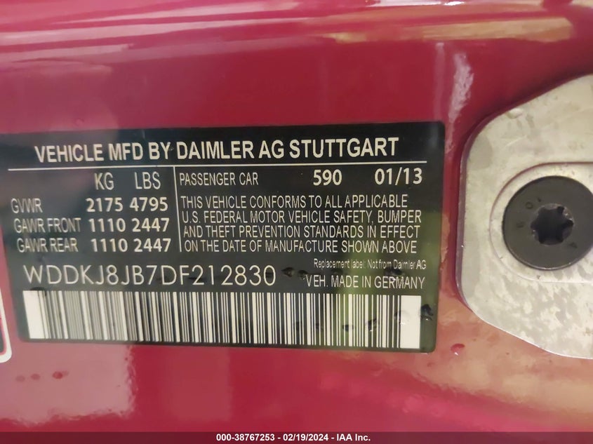 2013 MERCEDES-BENZ E 350 4MATIC - WDDKJ8JB7DF212830