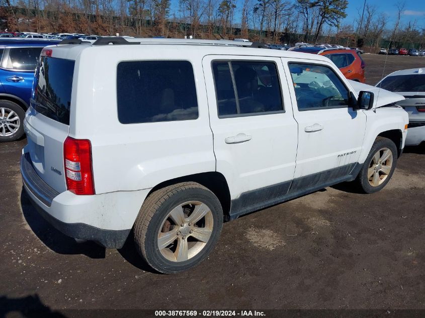 2012 Jeep Patriot Limited VIN: 1C4NJPCB4CD565499 Lot: 38767569