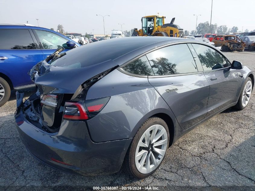 2021 Tesla Model 3 Standard Range Plus Rear-Wheel Drive VIN: 5YJ3E1EA1MF876654 Lot: 38768387