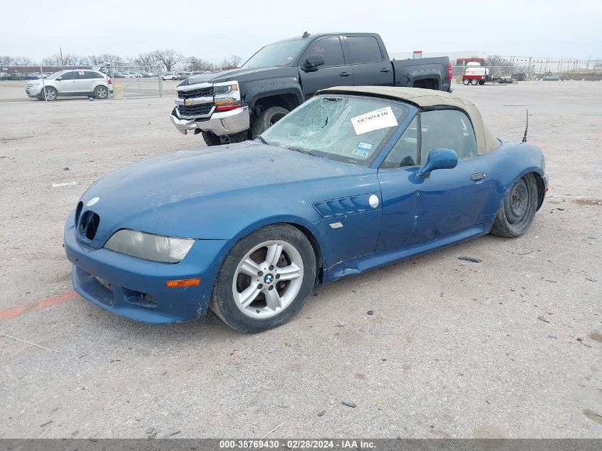 2000 BMW Z3 2.3 VIN: WBACH9349YLM92303 Lot: 38769430