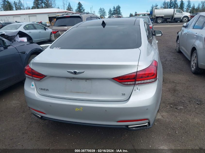 2015 Hyundai Genesis 3.8 VIN: KMHGN4JE5FU102795 Lot: 38770039