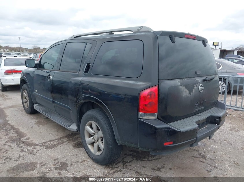 2008 Nissan Armada Se VIN: 5N1AA08D28N618049 Lot: 38770411