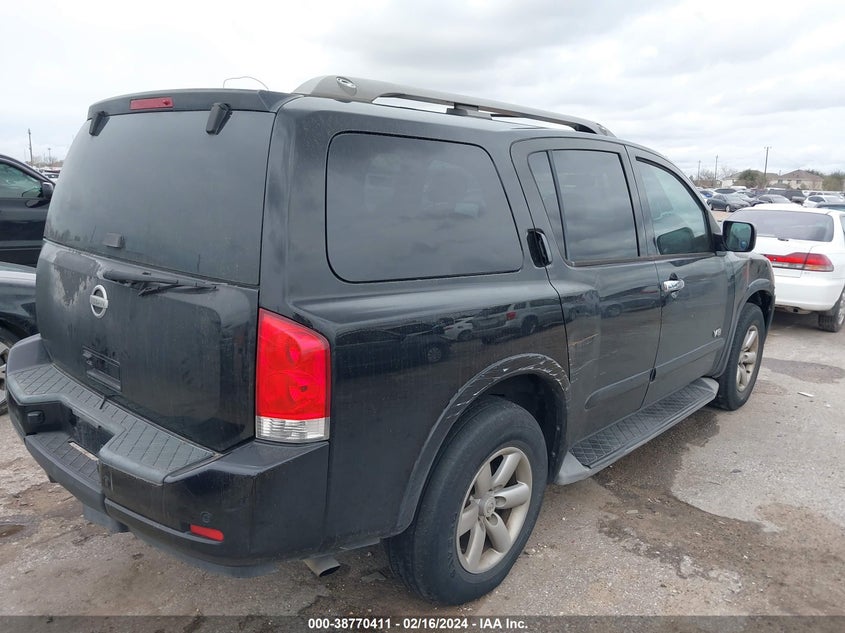 2008 Nissan Armada Se VIN: 5N1AA08D28N618049 Lot: 38770411