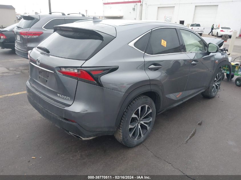 2016 Lexus Nx 200T F Sport VIN: JTJBARBZ3G2081951 Lot: 38770511