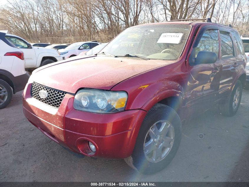 2007 Ford Escape Limited VIN: 1FMYU94167KA10086 Lot: 38771534