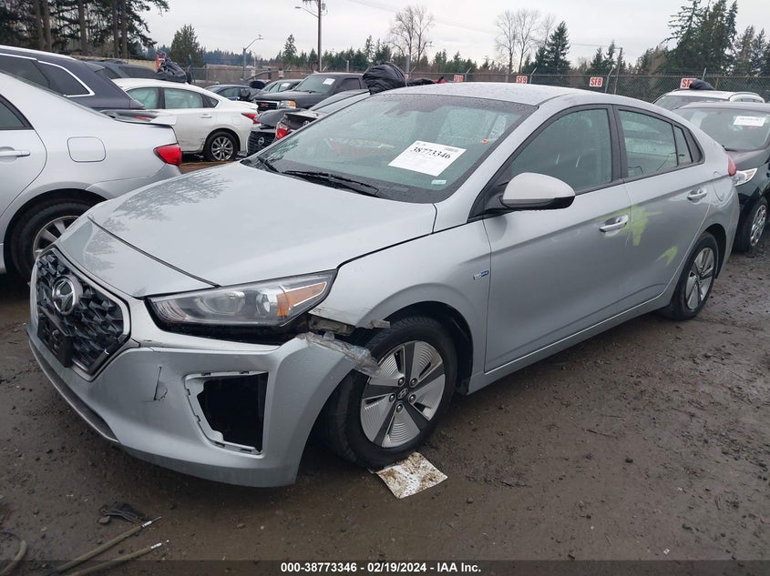 2020 Hyundai Ioniq Hybrid Blue VIN: KMHC65LC4LU235492 Lot: 38773346