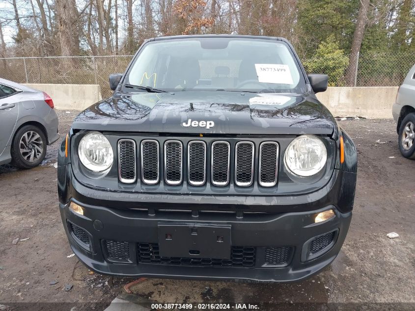 2016 Jeep Renegade Sport VIN: ZACCJBAT6GPD10740 Lot: 38773499