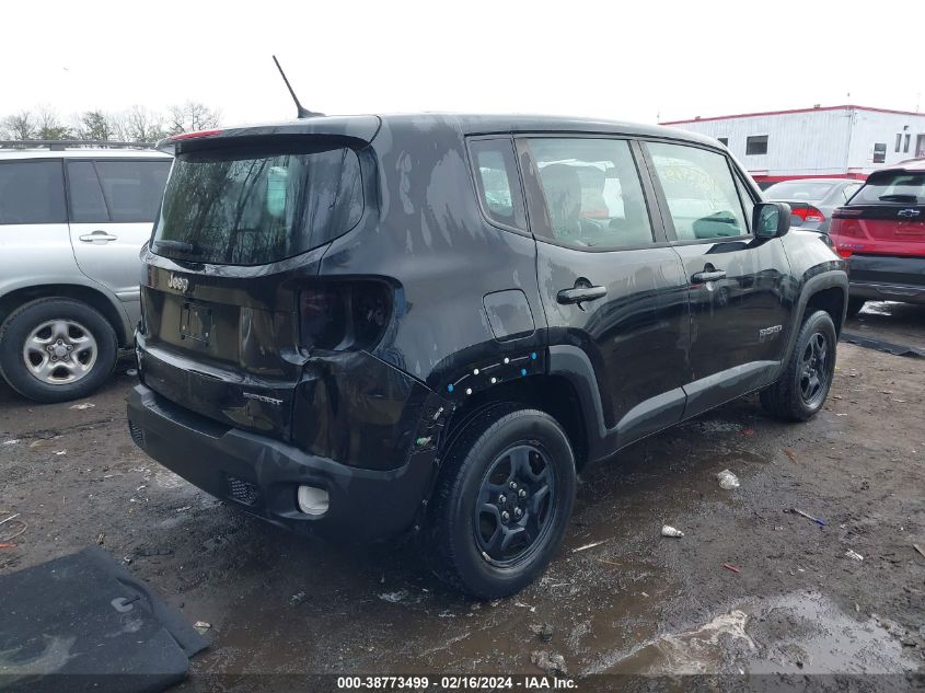 2016 Jeep Renegade Sport VIN: ZACCJBAT6GPD10740 Lot: 38773499