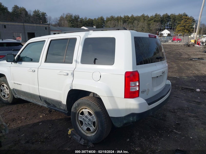 2016 JEEP PATRIOT SPORT - 1C4NJPBB1GD703314