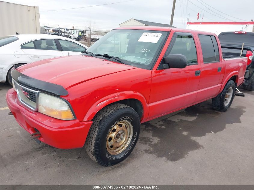 2002 GMC Sonoma Sls VIN: 1GTDT13W52K203083 Lot: 38774936