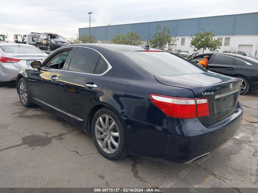 2009 Lexus Ls 460 VIN: JTHBL46F395086163 Lot: 38775137