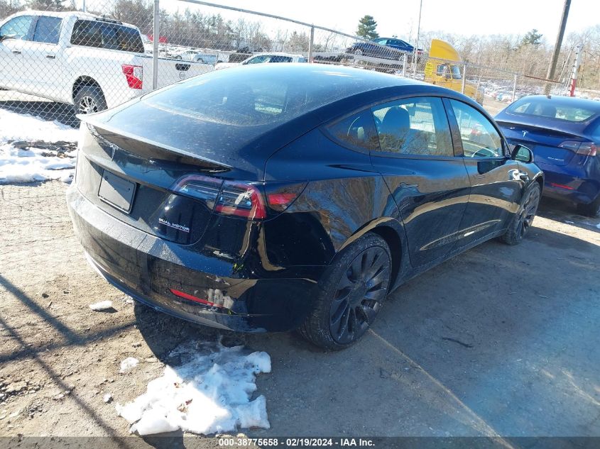 2021 Tesla Model 3 Performance Dual Motor All-Wheel Drive VIN: 5YJ3E1EC5MF090518 Lot: 38775658