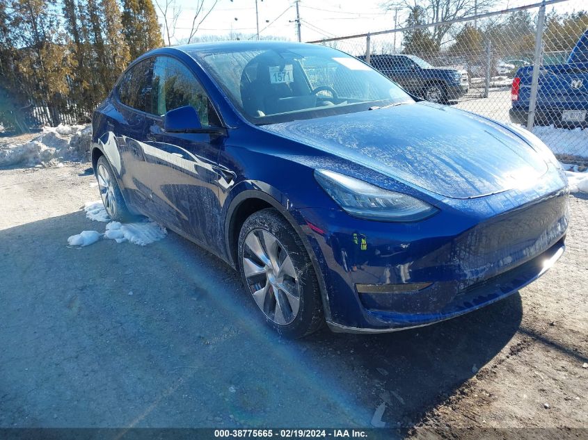 2021 TESLA MODEL Y LONG RANGE DUAL MOTOR ALL-WHEEL DRIVE - 5YJYGDEE3MF077186