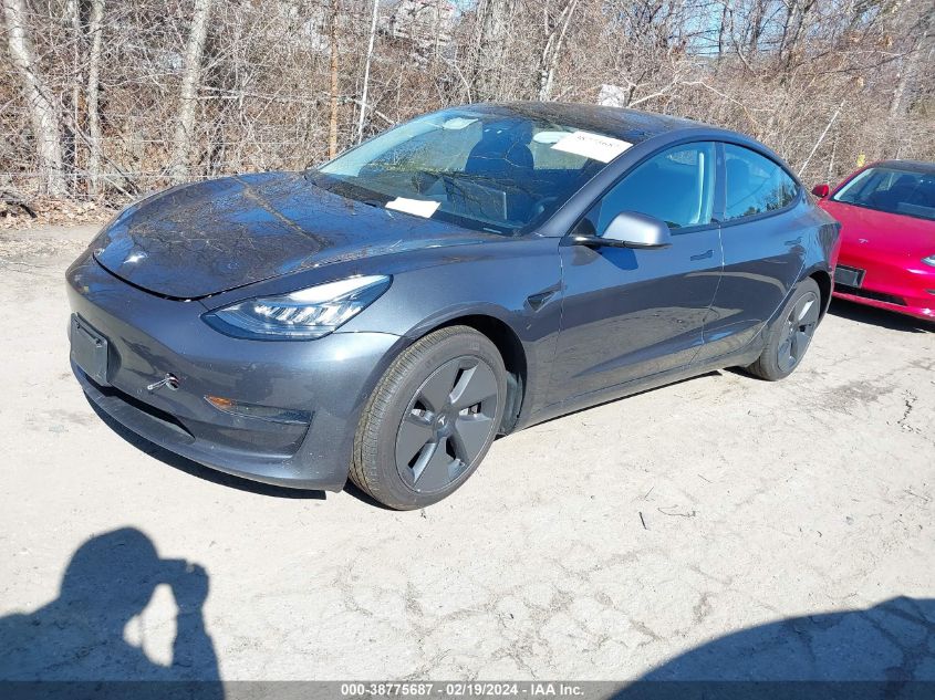 2021 Tesla Model 3 Standard Range Plus Rear-Wheel Drive VIN: 5YJ3E1EA1MF854489 Lot: 38775687