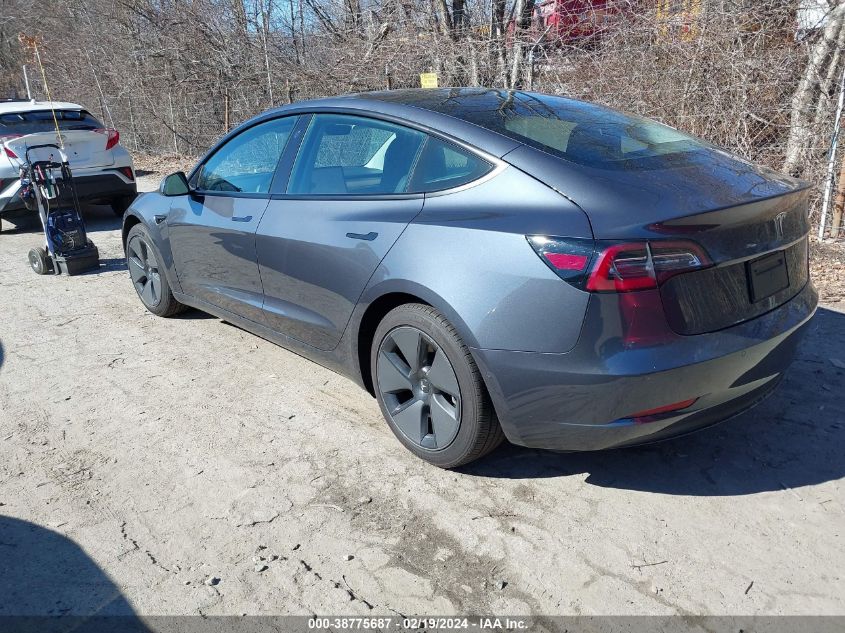 2021 Tesla Model 3 Standard Range Plus Rear-Wheel Drive VIN: 5YJ3E1EA1MF854489 Lot: 38775687