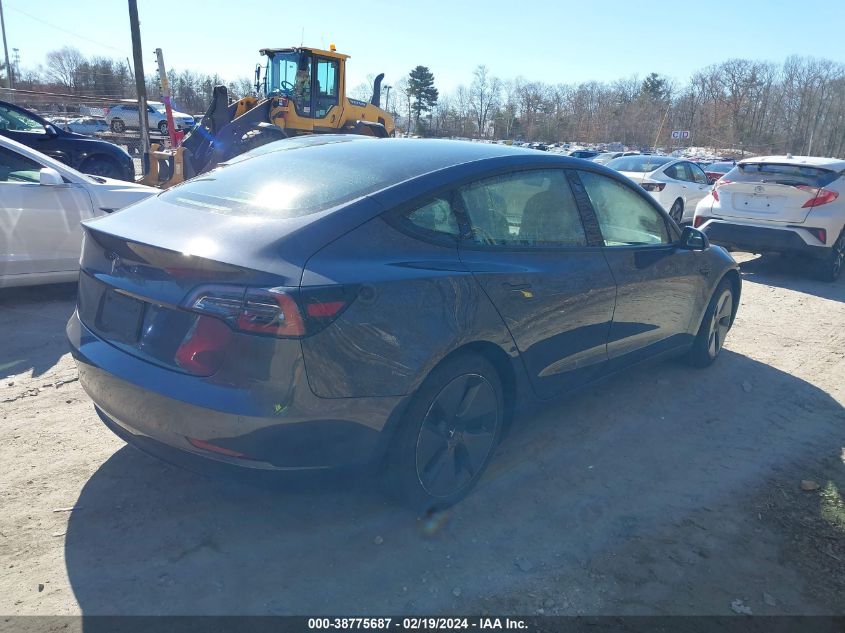 2021 Tesla Model 3 Standard Range Plus Rear-Wheel Drive VIN: 5YJ3E1EA1MF854489 Lot: 38775687