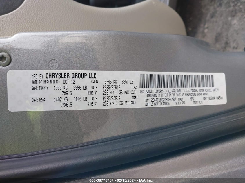 2013 CHRYSLER TOWN & COUNTRY TOURING - 2C4RC1BG2DR604482