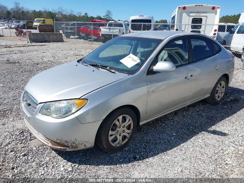 2010 Hyundai Elantra Gls VIN: KMHDU4AD2AU881160 Lot: 38776005