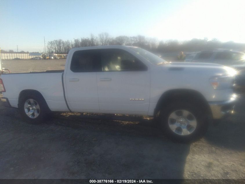 2021 Ram 1500 Big Horn Quad Cab 4X4 6'4 Box VIN: 1C6SRFBT2MN734633 Lot: 38776166