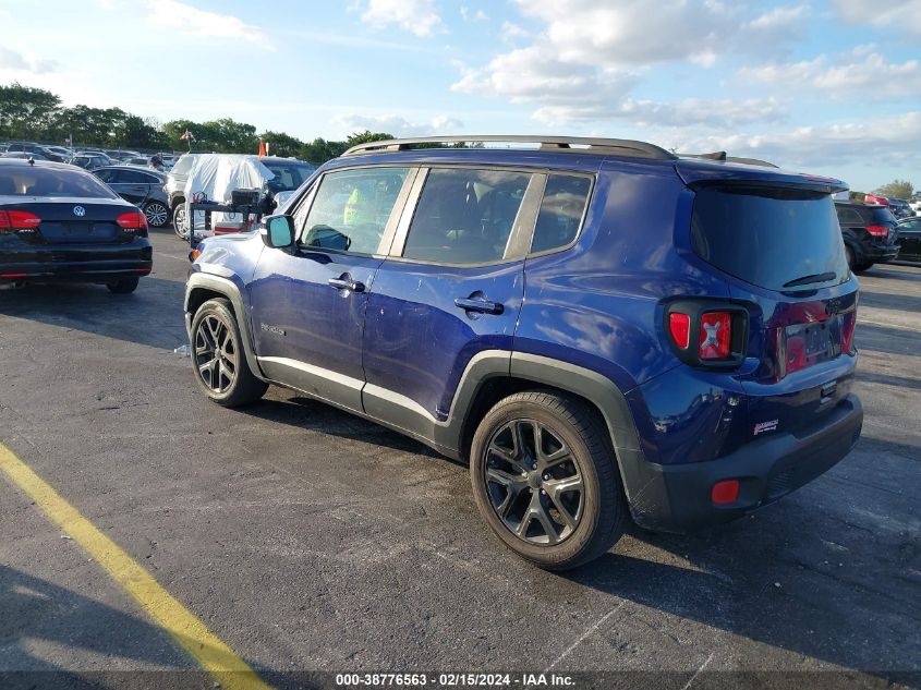 2018 Jeep Renegade Altitude Fwd VIN: ZACCJABB8JPG99873 Lot: 38776563