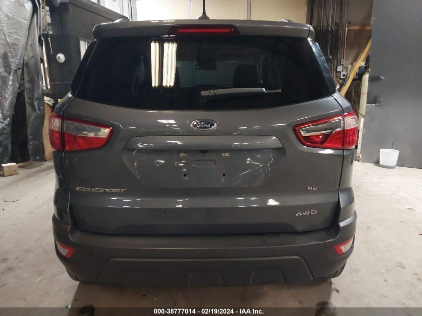 2019 Ford Ecosport Se VIN: MAJ6S3GL0KC271301 Lot: 38777014