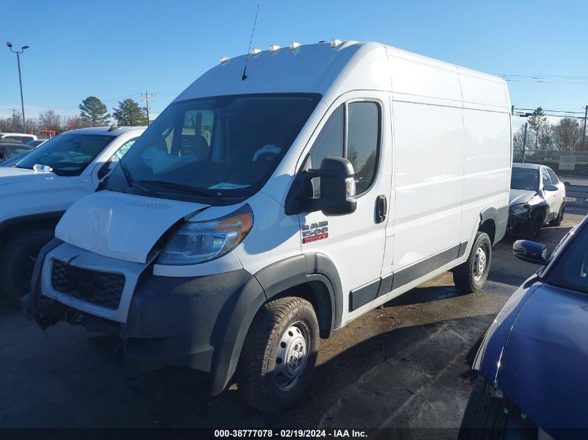 3C6TRVBGOKE547961 2019 Ram Promaster 1500 High Roof 136 Wb