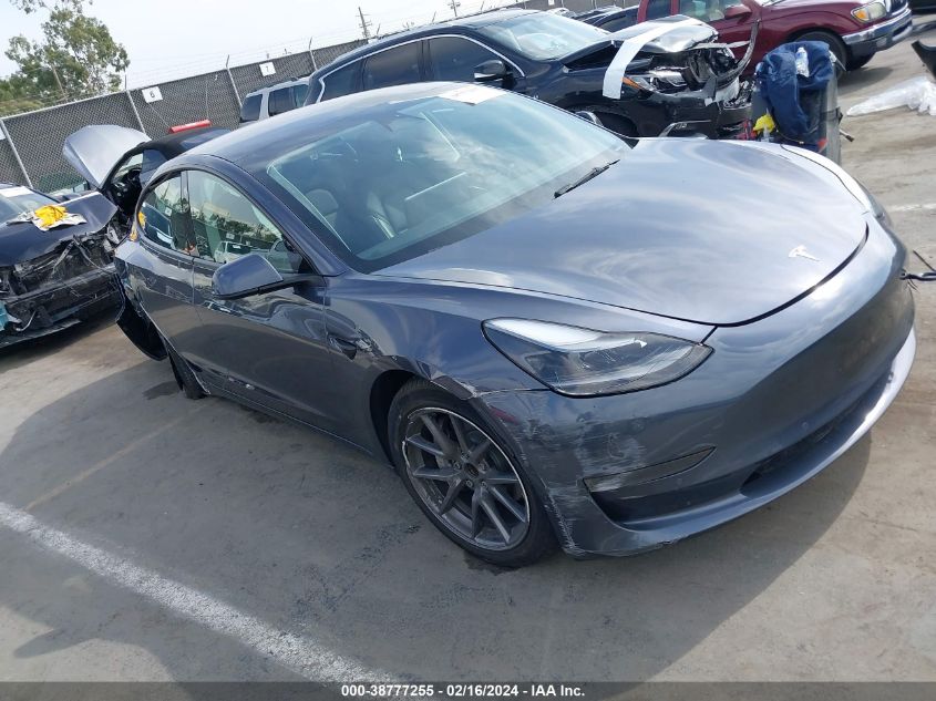 2022 Tesla Model 3 Rear-Wheel Drive VIN: 5YJ3E1EA2NF339552 Lot: 38777255