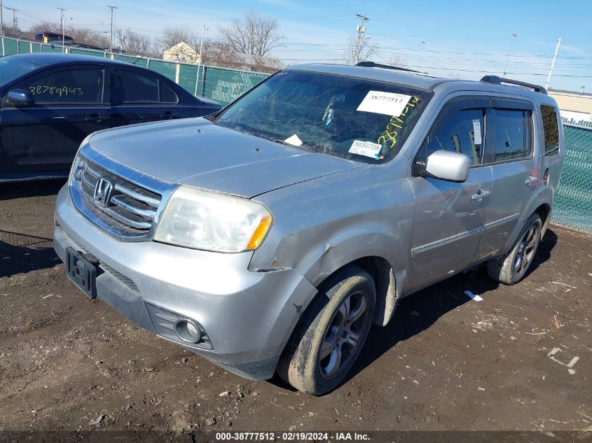 2013 Honda Pilot Ex-L VIN: 5FNYF3H59DB015574 Lot: 38777512